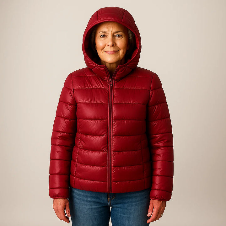 Mira™ Mid-Season Jacket | Dark Red