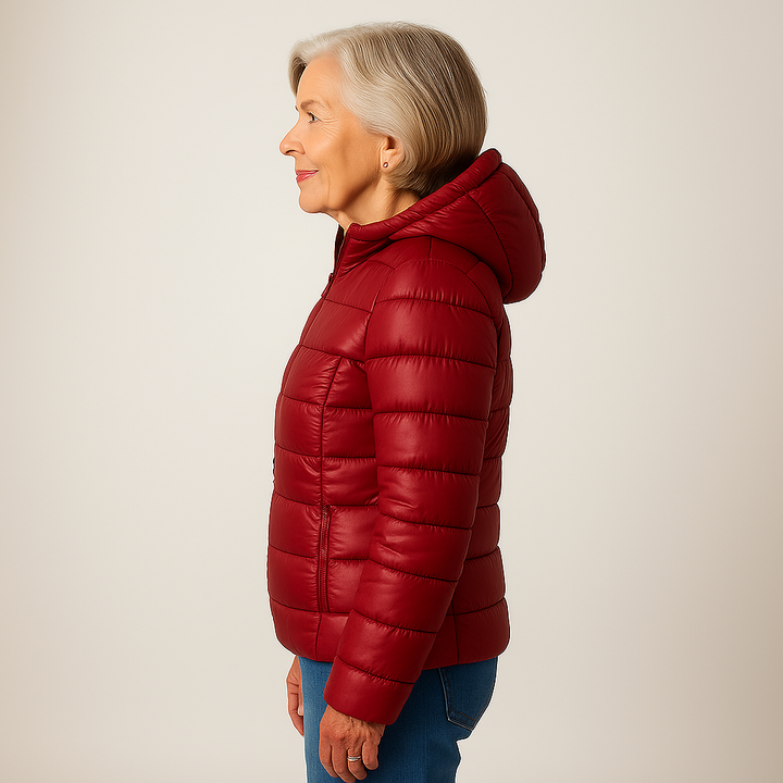 Mira™ Mid-Season Jacket | Dark Red