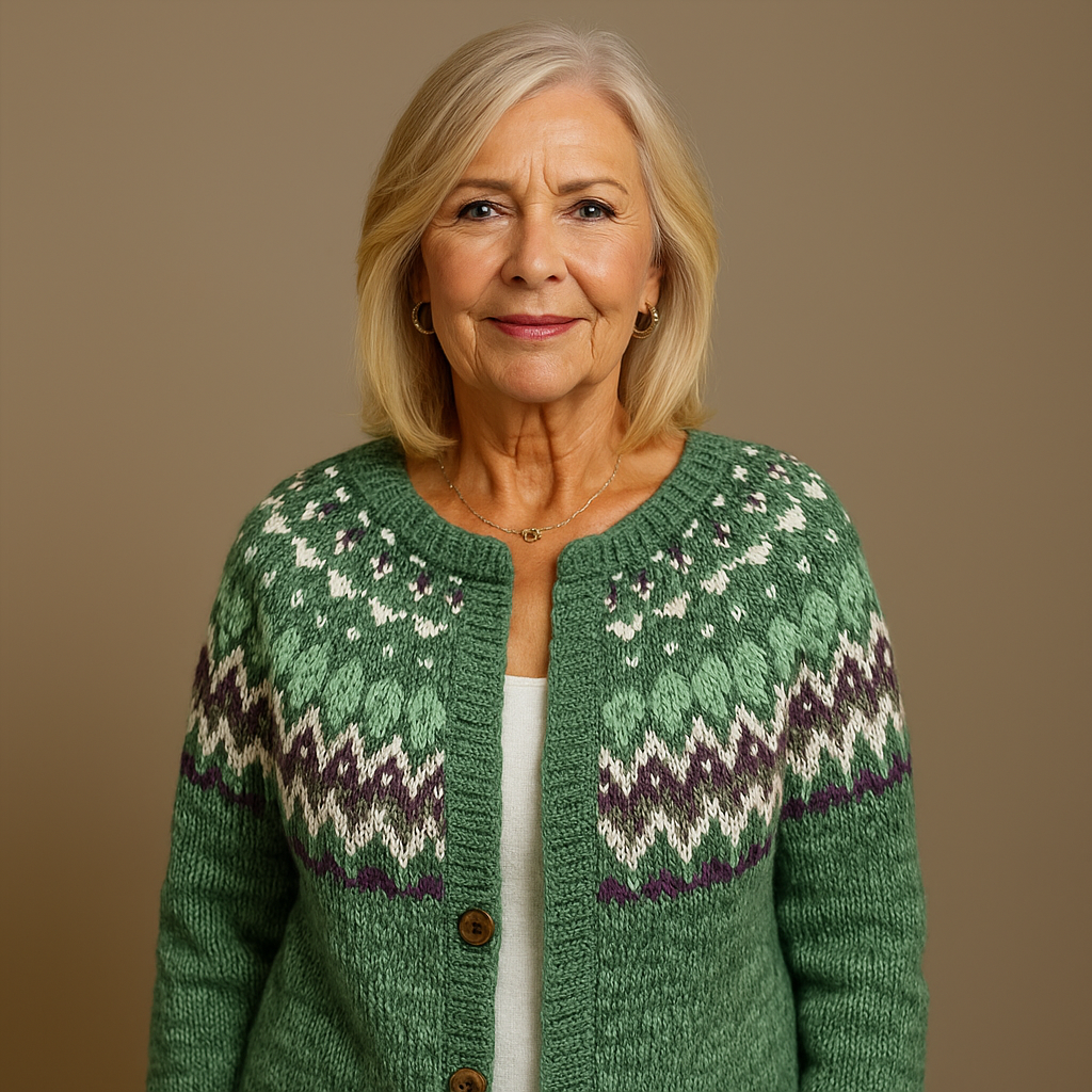 Ethel & Harold - Retro Icelandic Wool Cardigan