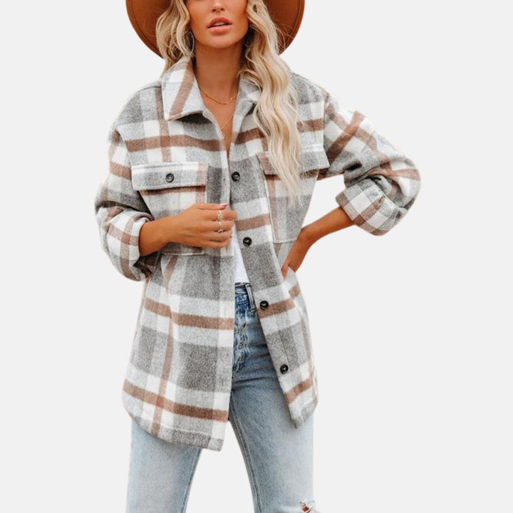 Calianne | Trendy Checkered Overshirt