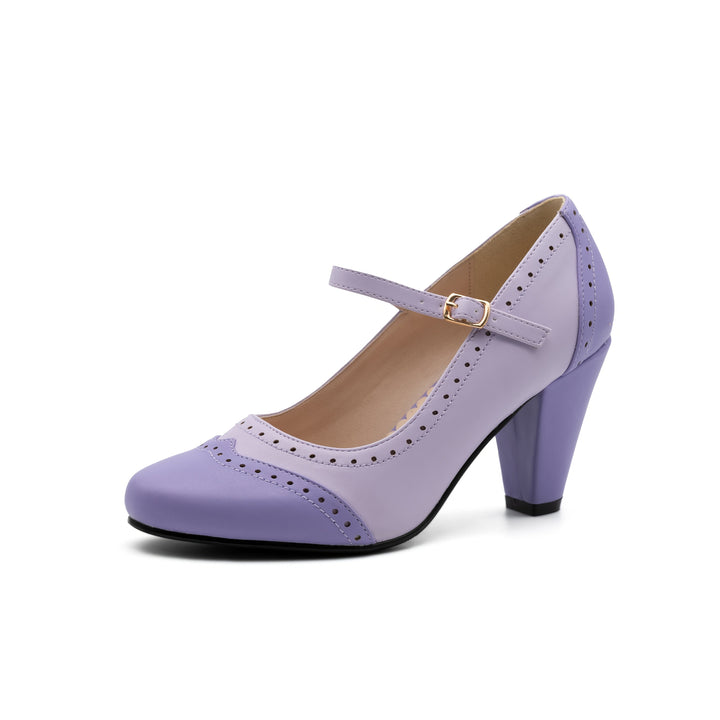 Amy™ | Elegant Two-Tone Heels with Comfortable Heel