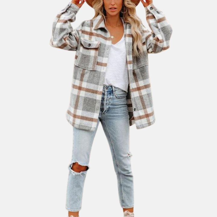 Calianne | Trendy Checkered Overshirt