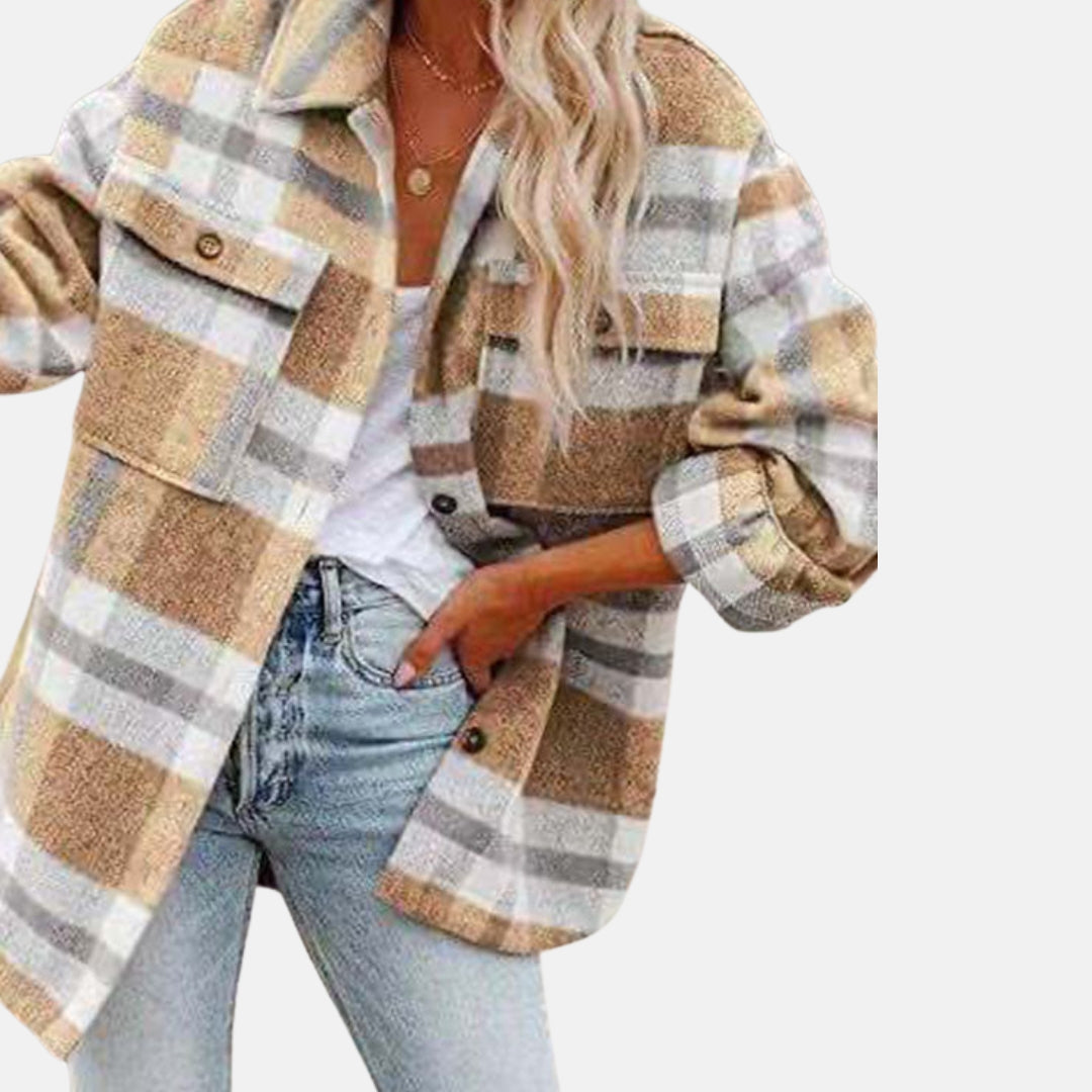 Calianne | Trendy Checkered Overshirt