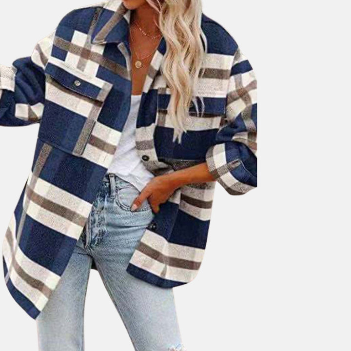 Calianne | Trendy Checkered Overshirt