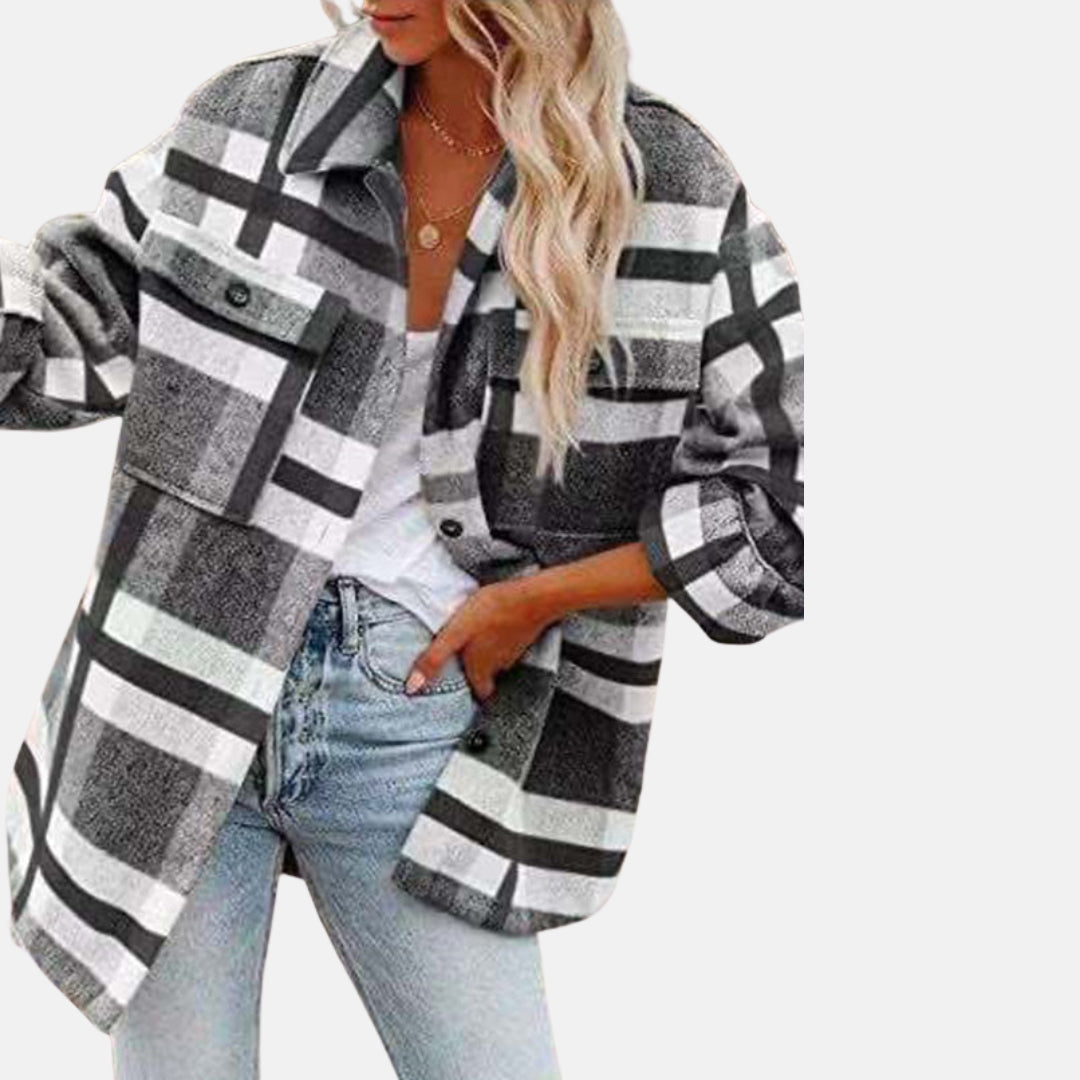 Calianne | Trendy Checkered Overshirt