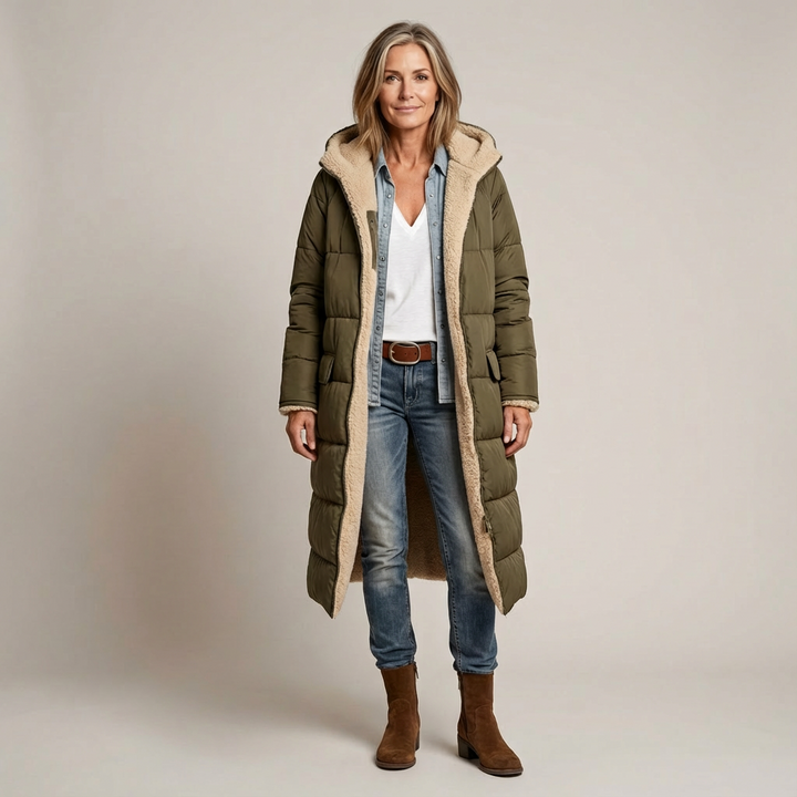 Sylvia | Elegant Reversible Coat for Women