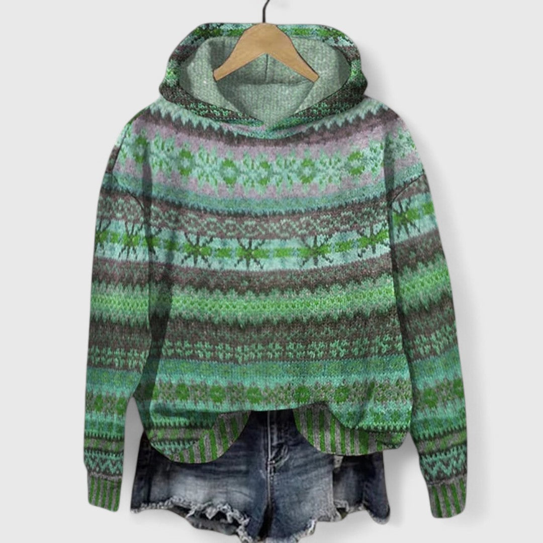 Zoe - Retro Hoodie Sweater