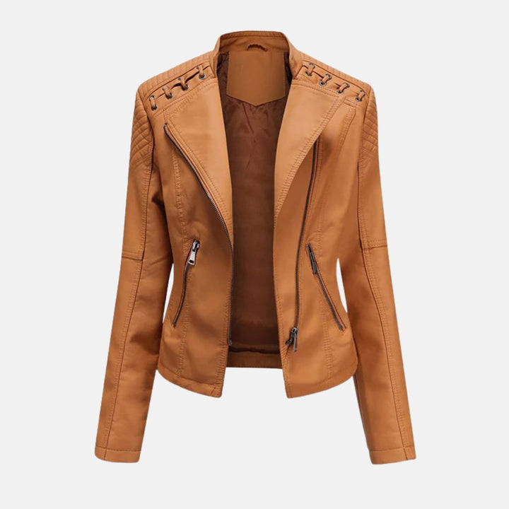 Diana | Washed Lambskin Leather Jacket