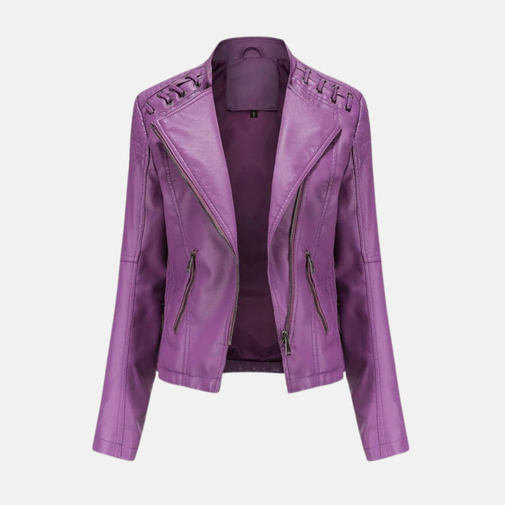 Diana | Washed Lambskin Leather Jacket