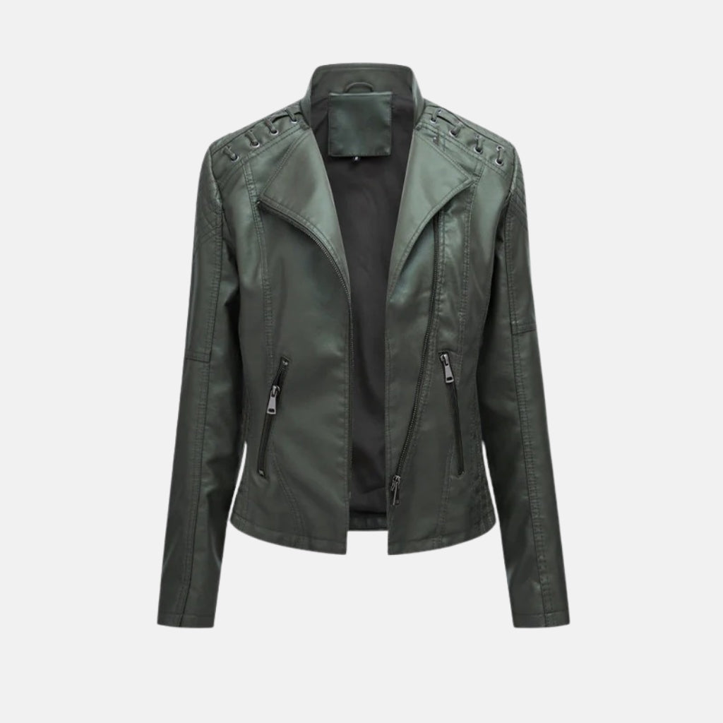 Diana | Washed Lambskin Leather Jacket