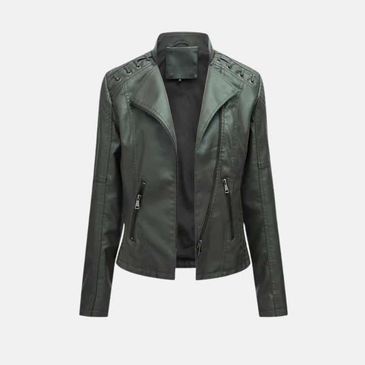 Diana | Washed Lambskin Leather Jacket
