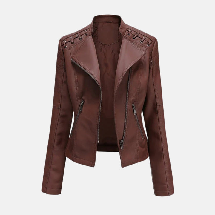 Diana | Washed Lambskin Leather Jacket