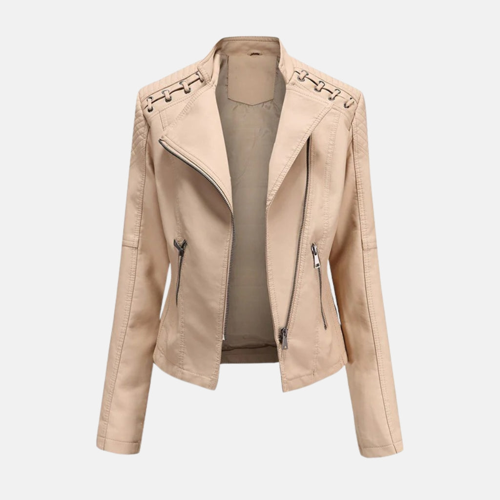 Diana | Washed Lambskin Leather Jacket