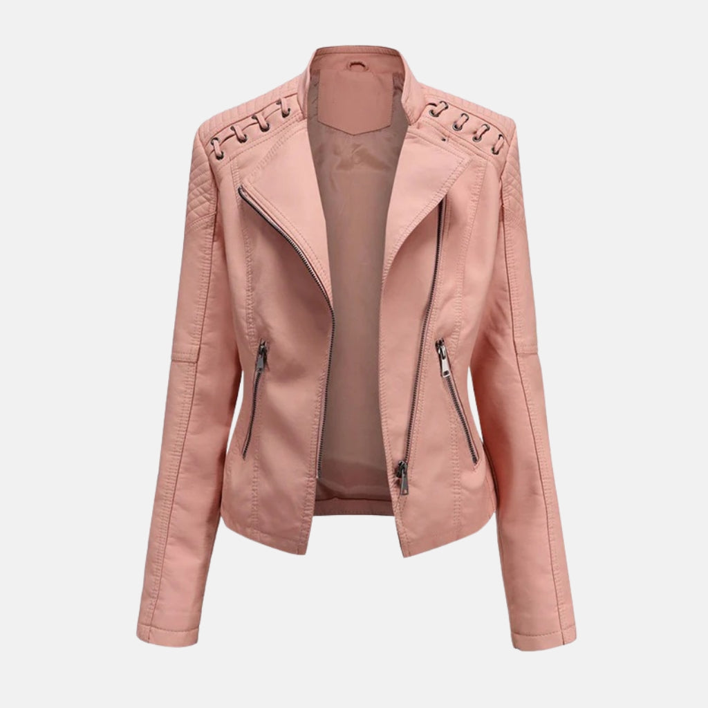 Diana | Washed Lambskin Leather Jacket