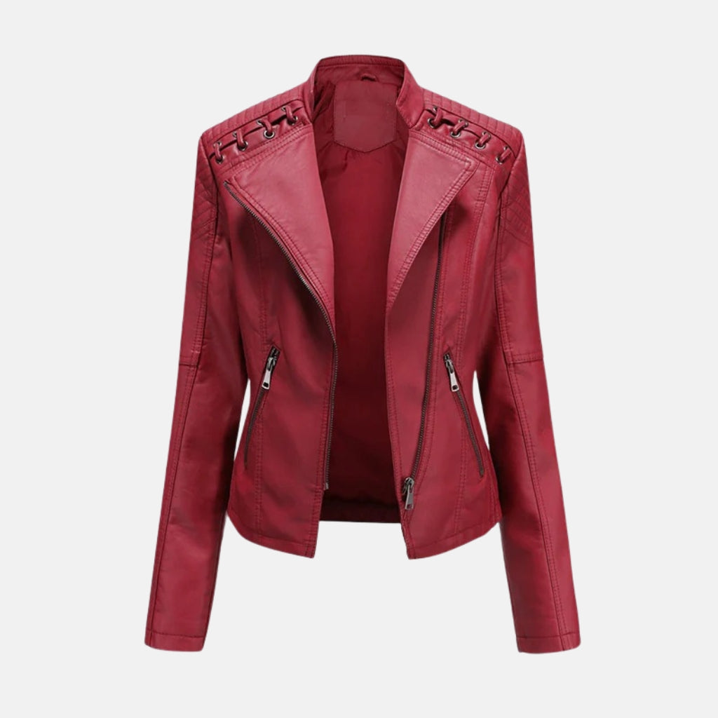 Diana | Washed Lambskin Leather Jacket