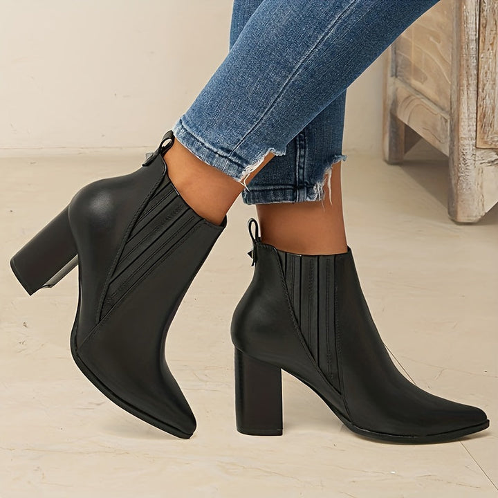 Eva™ | Elegant and Comfortable Block Heel Ankle Boots