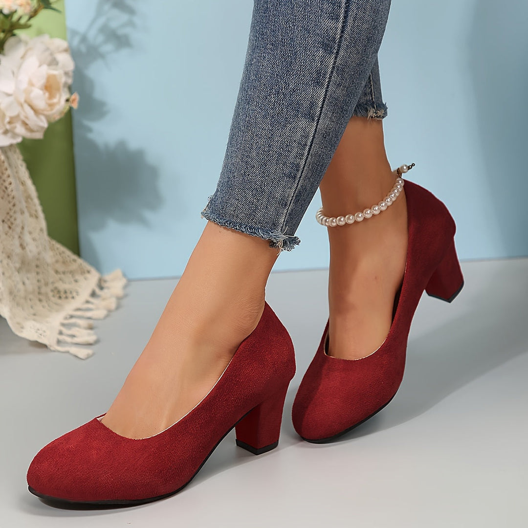 Laure - Wide Toe Pumps with Stable Heel for Pain-Free Comfort