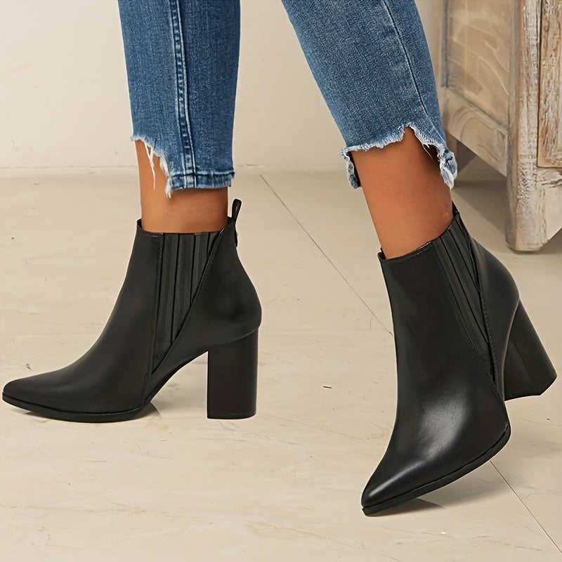 Eva™ | Elegant and Comfortable Block Heel Ankle Boots