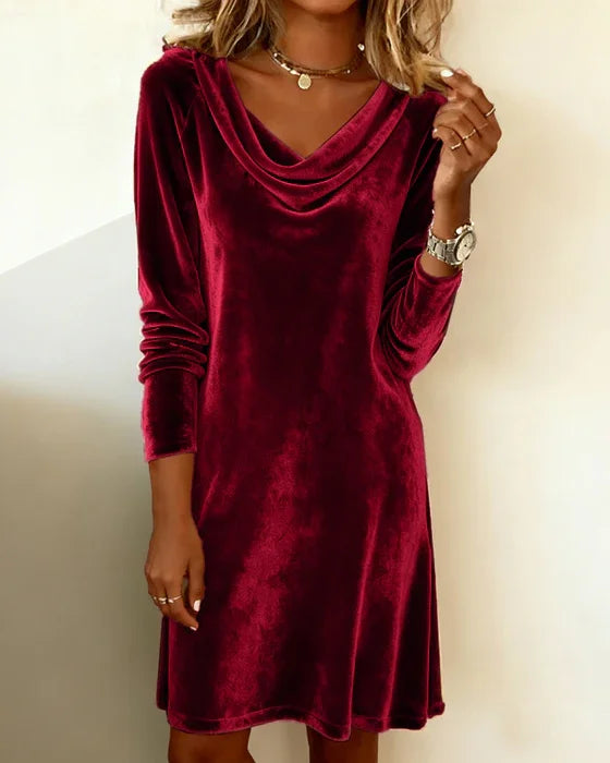Frosina – Flared Velvet Dress