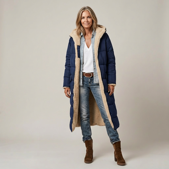 Nora | Elegant Reversible Coat for Women