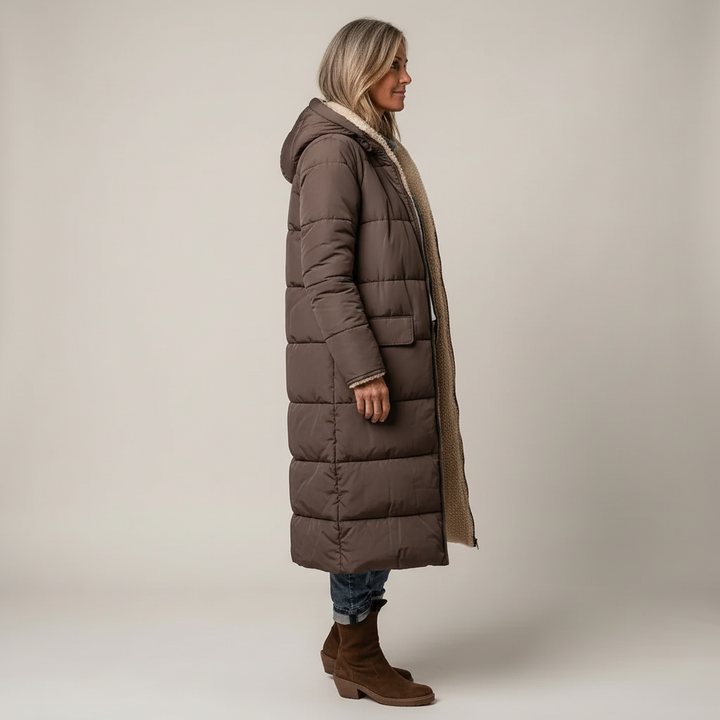 Frances | Elegant Reversible Coat for Women