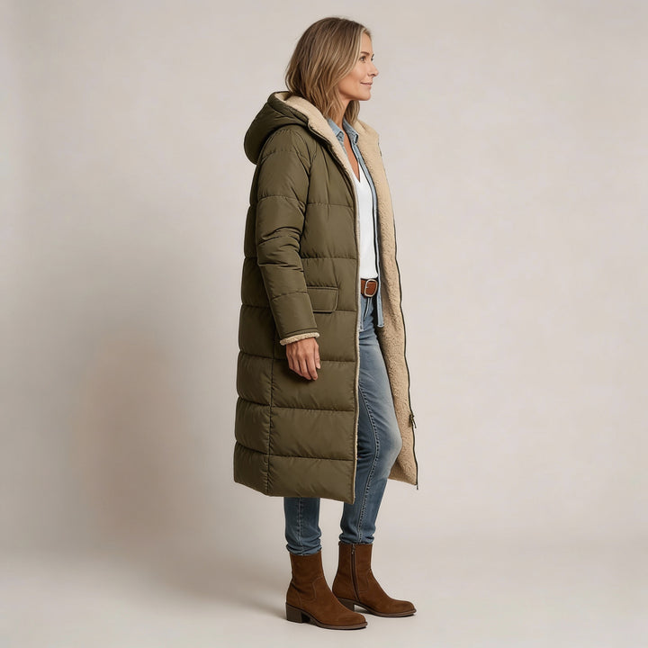 Sylvia | Elegant Reversible Coat for Women