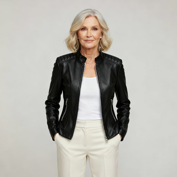 Giorgina™ - Stylish Leather Jacket for Women