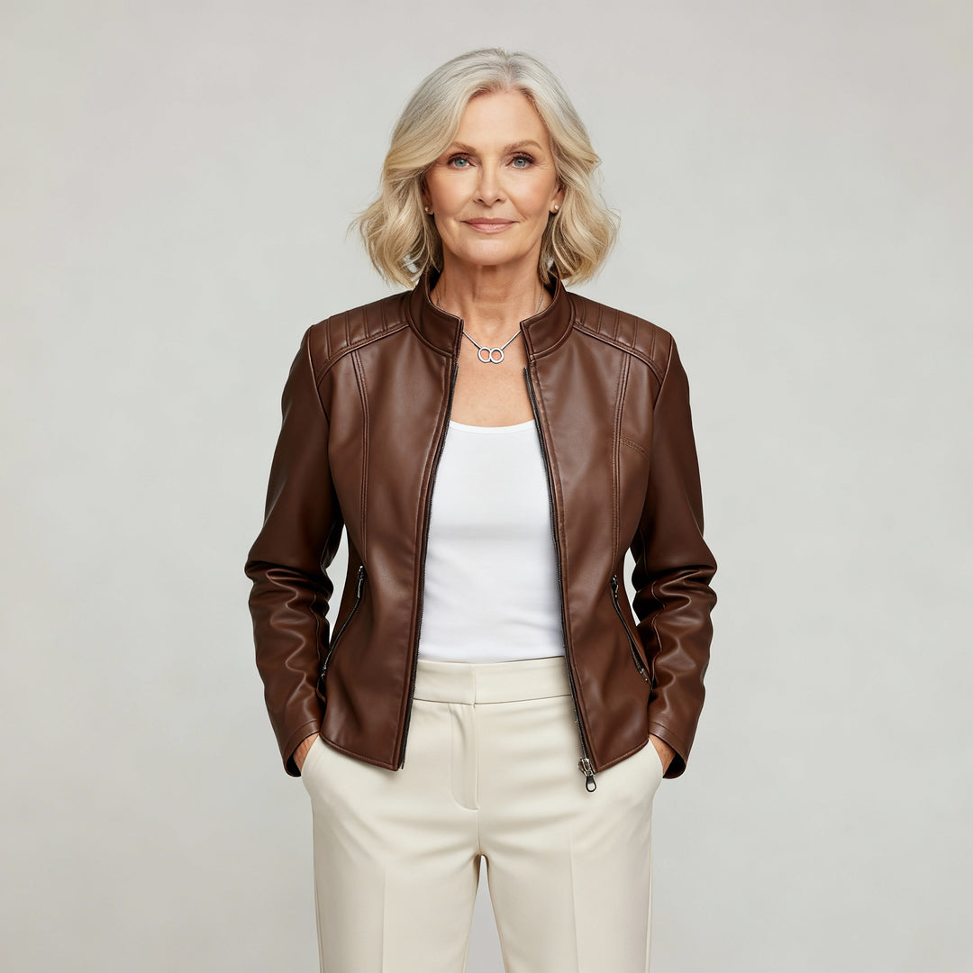 Giorgina™ - Stylish Leather Jacket for Women