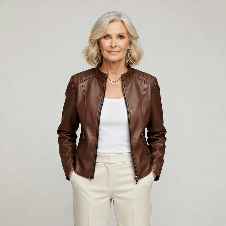 Giorgina™ - Stylish Leather Jacket for Women