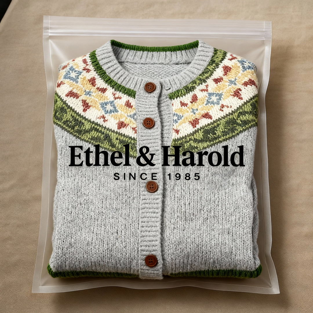 Ethel & Harold - Inspired Vintage Icelandic Wool Cardigan