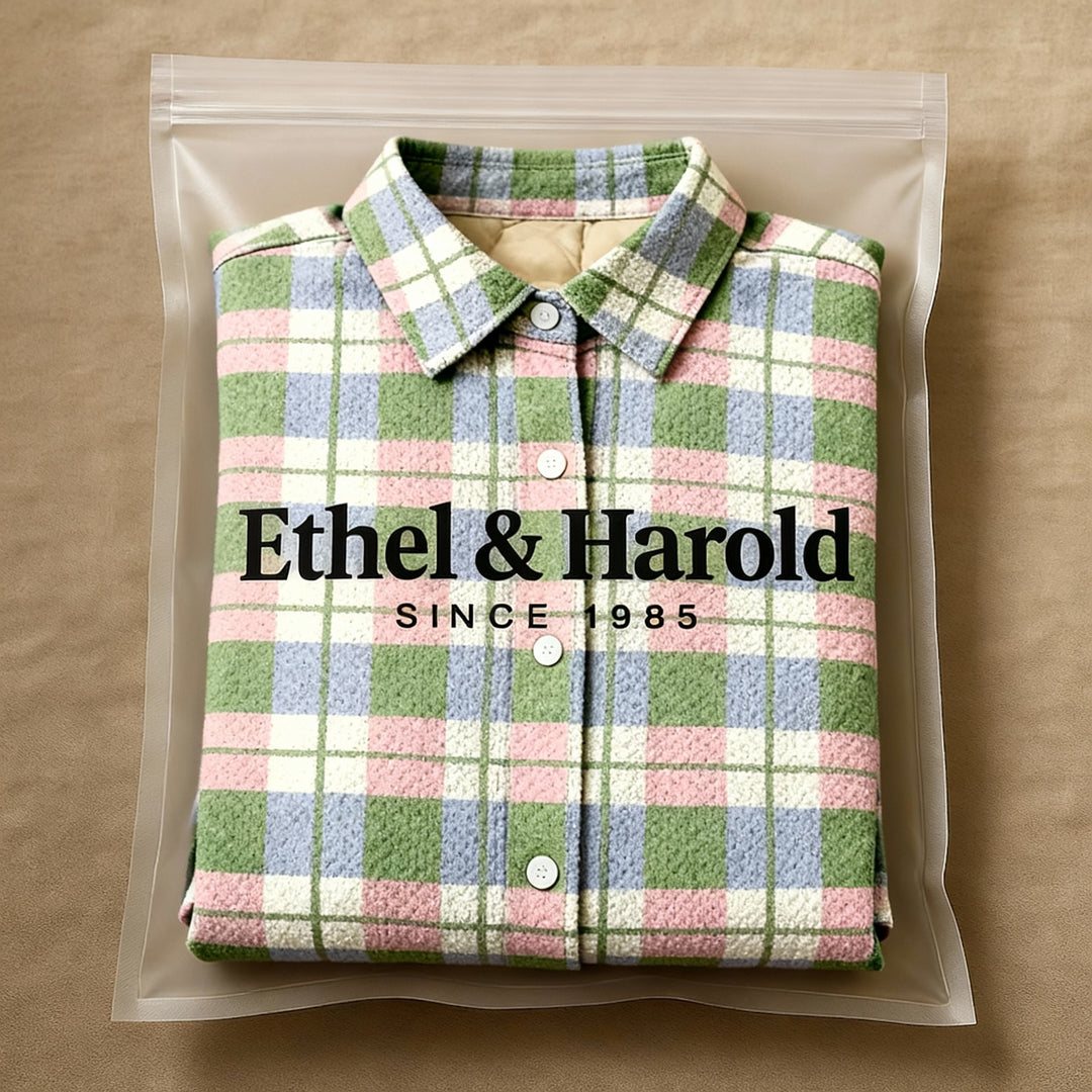 Lena | Checked Blouse in Fresh Pastel Colors