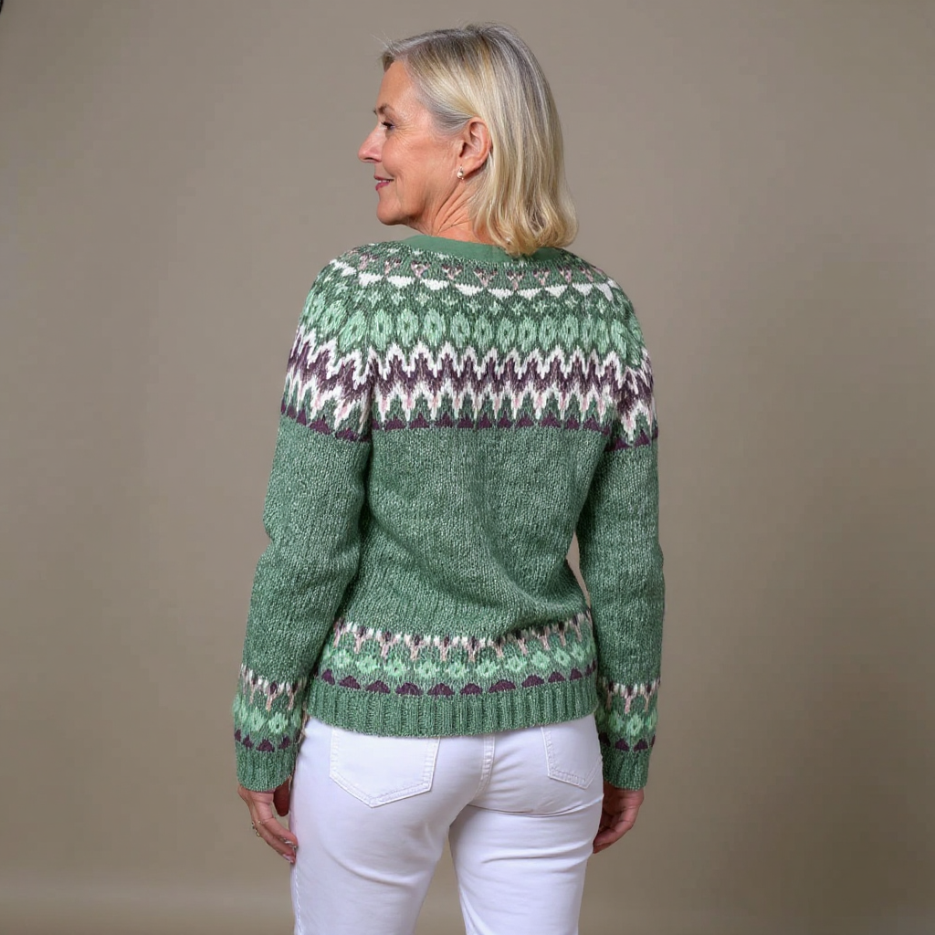 Ethel & Harold - Retro Icelandic Wool Cardigan