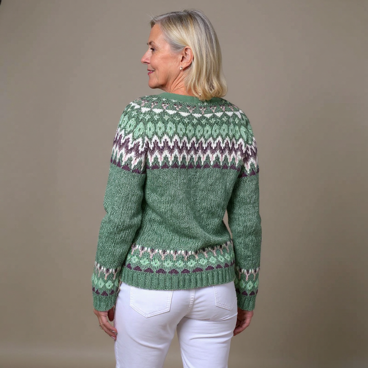 Ethel & Harold - Retro Icelandic Wool Cardigan