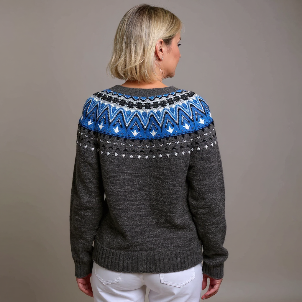 Ethel & Harold  - Retro Icelandic Wool Cardigan