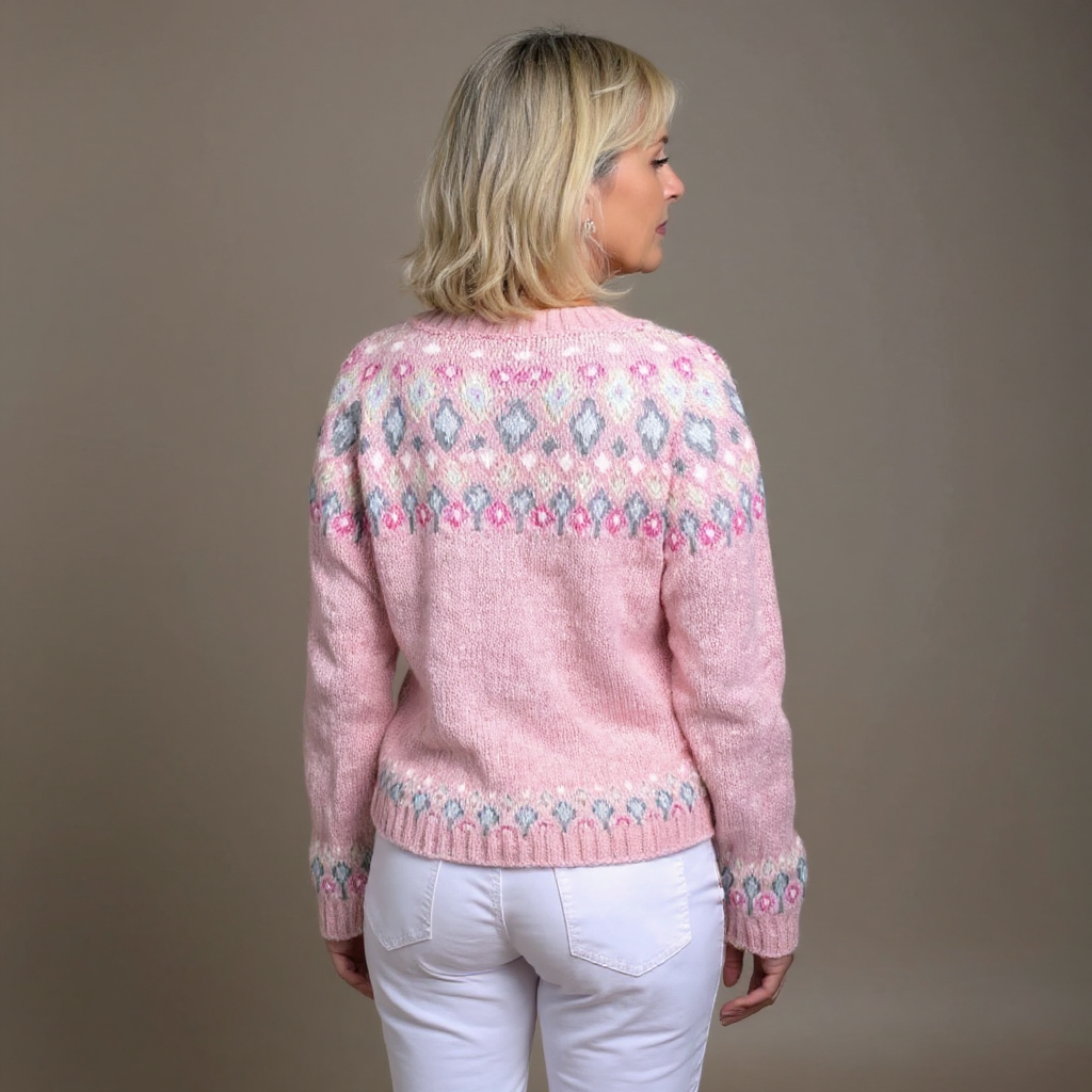 Ethel & Harold - Cozy Pink Wool Cardigan
