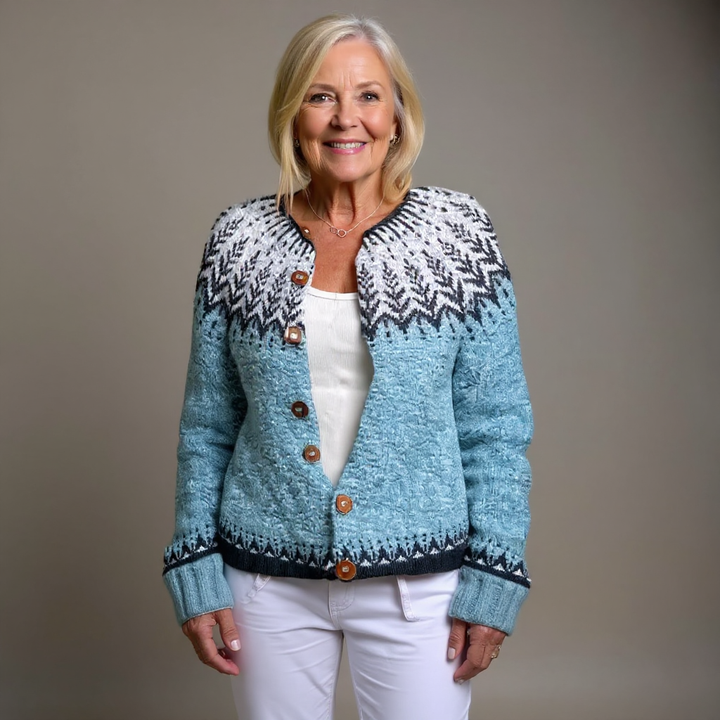 Ethel & Harold - Retro Icelandic Wool Cardigan