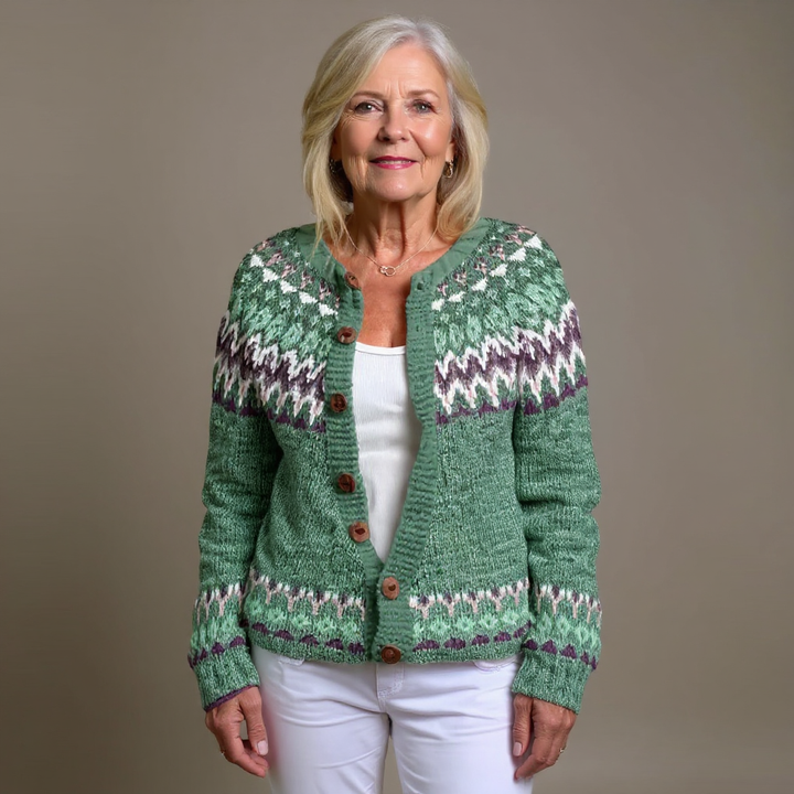 Ethel & Harold - Retro Icelandic Wool Cardigan