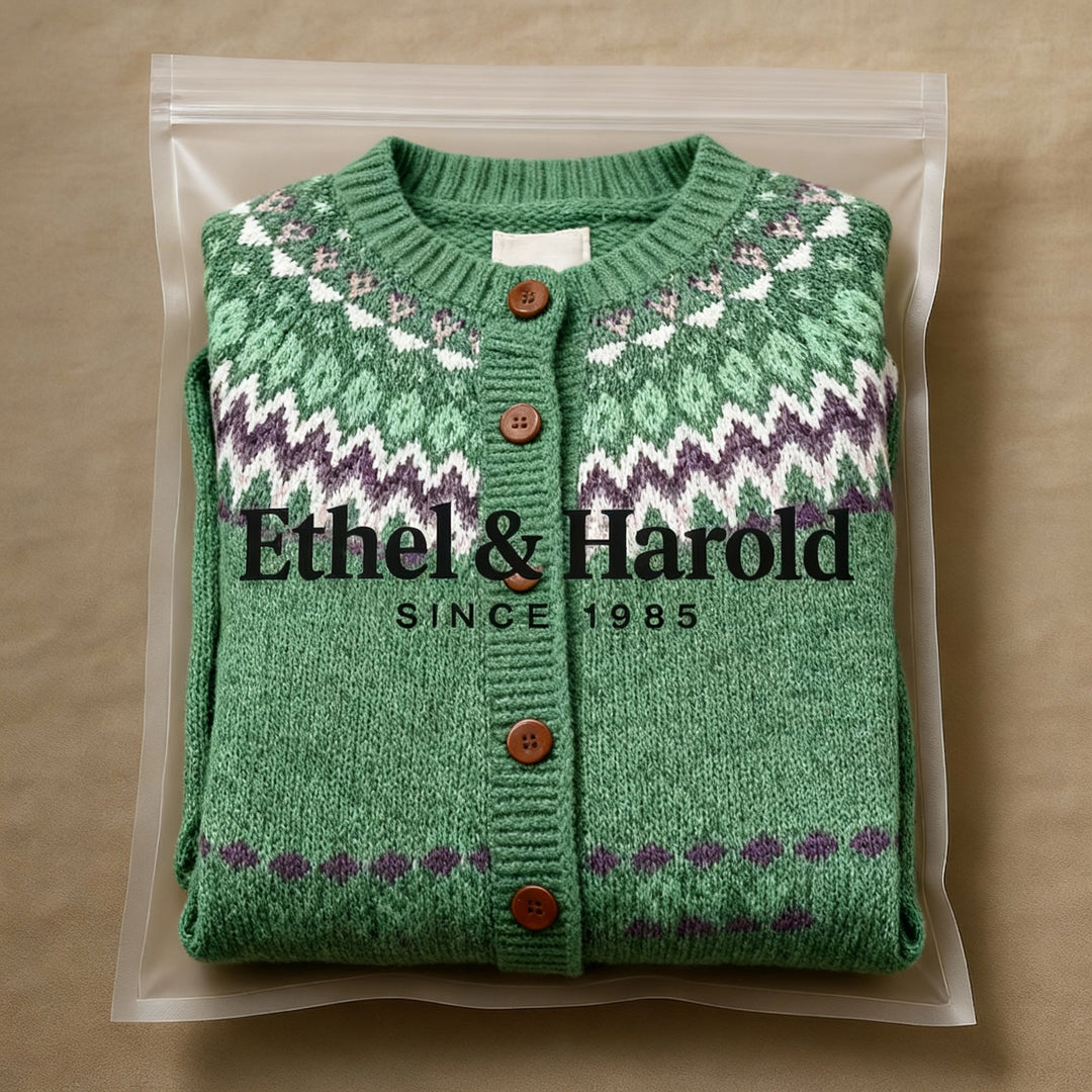 Ethel & Harold - Retro Icelandic Wool Cardigan
