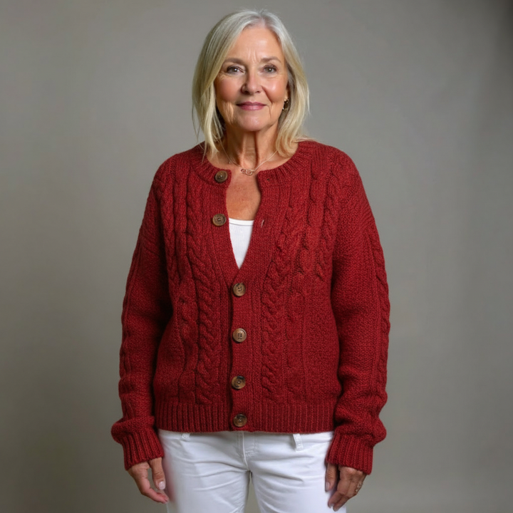 THE LORENZA | CABLE CARDIGAN