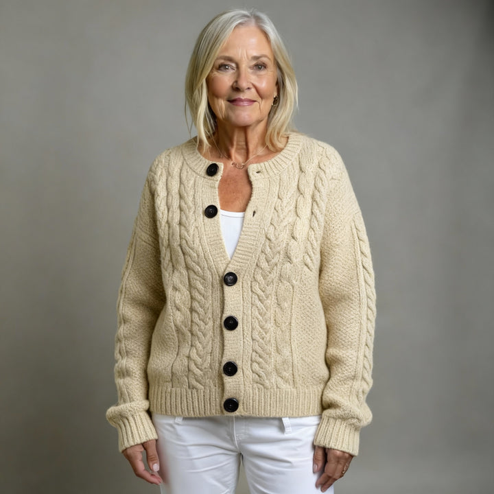 THE LORENZA | CABLE CARDIGAN