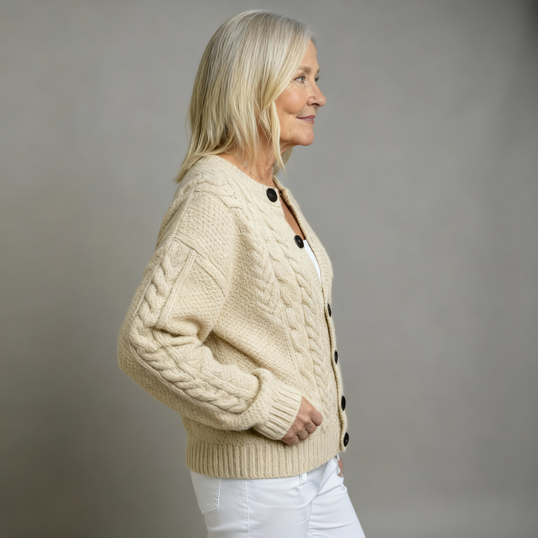 THE LORENZA | CABLE CARDIGAN