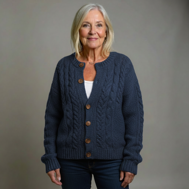 THE LORENZA | CABLE CARDIGAN