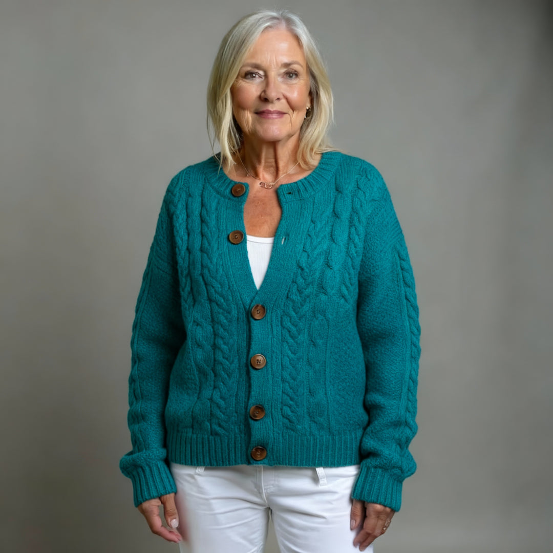 THE LORENZA | CABLE CARDIGAN