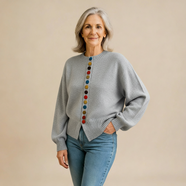 THE NOELLE | BUTTON-ACCENT CARDIGAN