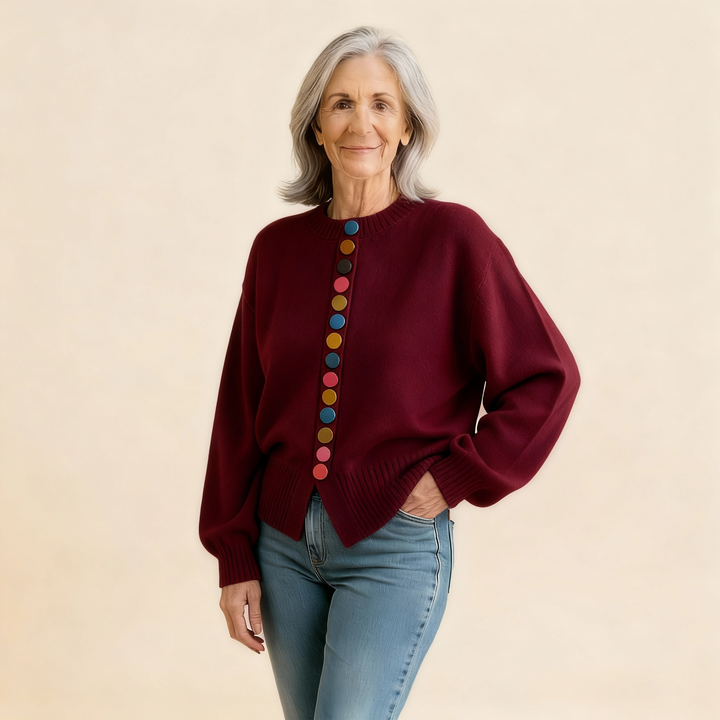THE NOELLE | BUTTON-ACCENT CARDIGAN