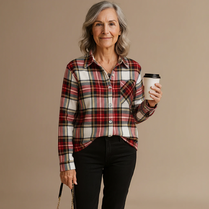 Mira | Classic Checked Blouse