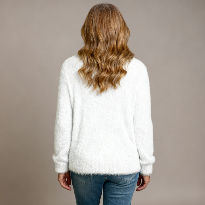 Casual Flannel Christmas Cat Art Sweatshirt for Women