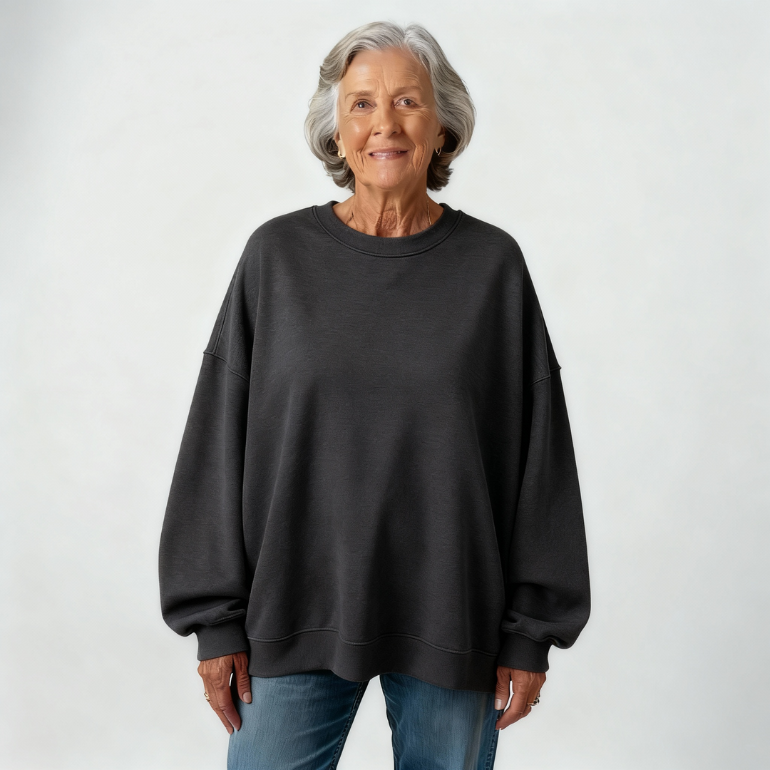 Elizabeth – Lightweight style with a solid color sweater