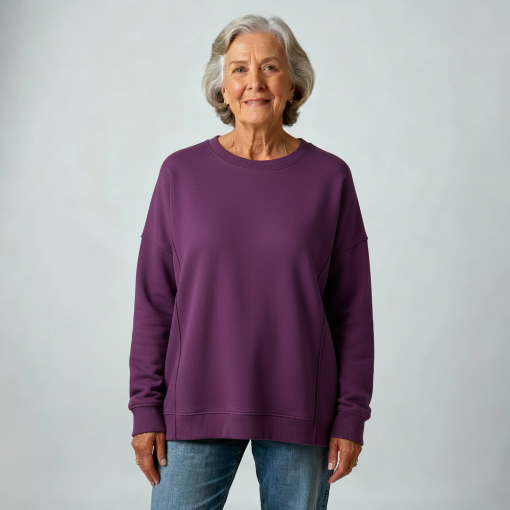Elizabeth – Lightweight style with a solid color sweater