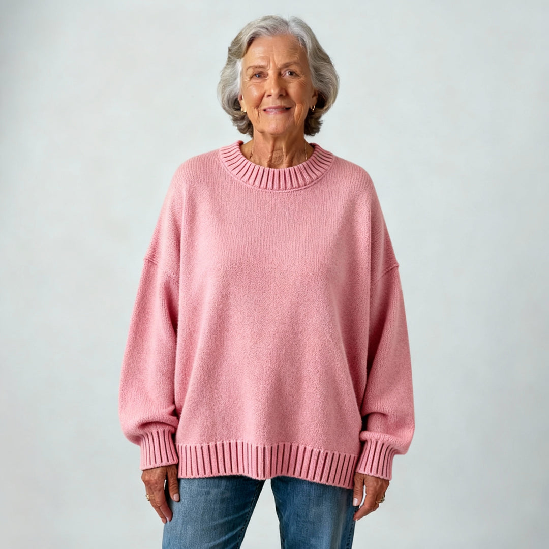 Elizabeth – Lightweight style with a solid color sweater